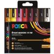 Opakowanie Zestaw markerów Set Warm Color PC-5M 8P 8 kolorów Posca Uni
