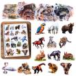 Opakowanie Zestaw naklejek Dzikie zwierzęta 50szt.