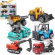 Opakowanie Zestaw pojazdów budowlanych metalowch 6szt
