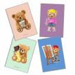 Opakowanie Zeszyt A4 32k. kratka PP Teddies 1szt.mix