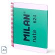 Opakowanie Zeszyt na spirali A4/80K kratka 1918 zielony MILAN
