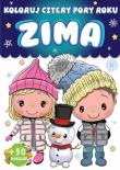 ZIMA. Koloruj. Cztery pory roku. Autor: Opracowanie zbiorowe. Dadada.pl Okładka książki ZIMA. Koloruj. Cztery pory roku