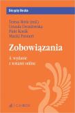 Zobowiązania z testami online. Autor: dr Urszula Drozdowska, dr hab. Piotr Konik, dr Maciej Pannert. Dadada.pl Okładka książki Zobowiązania z testami online